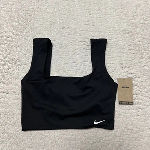 Sujetador deportivo Nike Essential para mujer talla mediana negro para nadar correr - Imagen 1 de 10