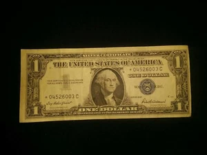 1957 Star note ,blue seal silver certificate - Picture 1 of 2