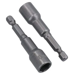 10mm Magnetic Power Nut Setter Socket Driver with 1/4in Hex Shank 2pc Set - Picture 1 of 6