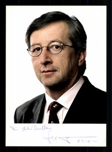 Jean Claude Juncker Presidente de la Comisión Europea 2014-19 Orig. Firmado + G 42301 - Imagen 1 de 2