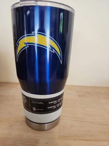 New NFL San Diego Chargers 30 Oz Metal Ultra Tumbler - Keep Your Drink Cold! Cover