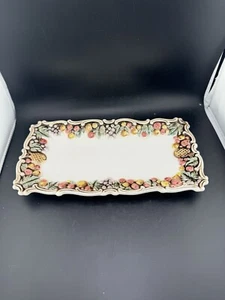Vtg Della Robia Design #2092 Lefton Tray Excellent - Picture 1 of 9