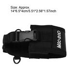 20D Nylon Arm Pack Black Wear Resistant Walkie Talkie Pouch Bag GDS