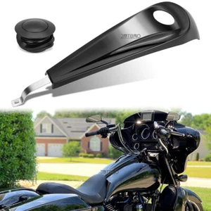 Consola de combustible de tablero liso y cubierta de tapa de tanque de gas para Harley Davidson Road Glide 08-23 - Imagen 1 de 13