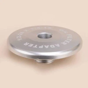 CNC Aluminum 1/2-28 to 3/4-16 2.5 Dia Auto Car Oil Filter Threaded Adapter ACC - Picture 1 of 4