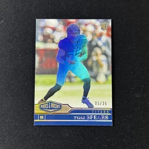 2023 Panini Plates & Patches Football Tyjae Spears Titans Gold Rookie /35 #184 - - Picture 1 of 2