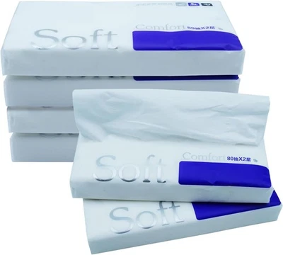 80 Hojas Recambios Pañuelos Coche, 6 Bolsas Viaje Talla 80 (Pack de 6), Blanco  Foto 1 de 4