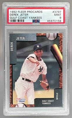 45970158 Derek Jeter 1992 Fleer Procards #3797 Gulf Coast Yankees RC PSA 9 Foto 1 de 3