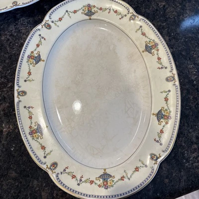 Johnson Bros England Pareek Fine China Oval Serving Dish - Image 1 of 4