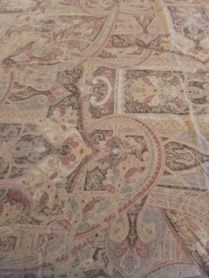 Ralph Lauren Full/Queen Duvet Cover Bellosguardo Brown Paisley Cotton Elegant - Image 1 of 4