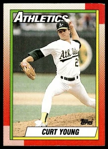 1990 Topps Curt Young #328 Oakland Athletics - Picture 1 of 2