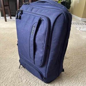 eBags TLS Weekender Convertible Mother Lode Backpack Blue Travel Bag Carry On - Picture 1 of 16