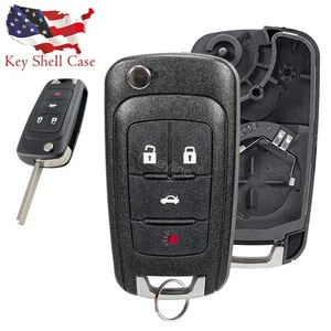 For Chevrolet Cruze Sonic Malibu Equinox Camaro Impala Remote Key Fob Case Shell - Picture 1 of 8