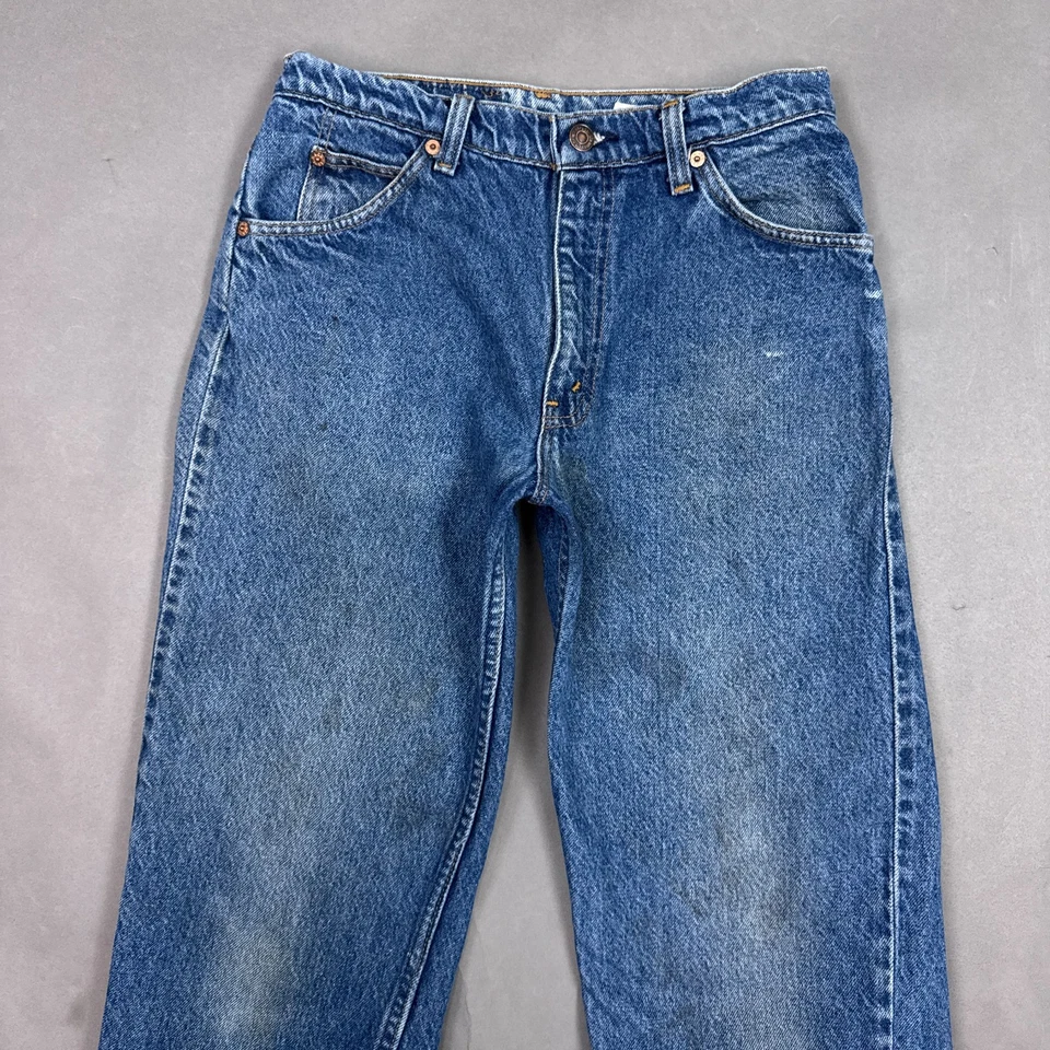 Vintage Levis 517 Jeans Mens 28x30 Blue 90s Orange Tab Made USA Pants (Tag29x32) - Image 1 of 4