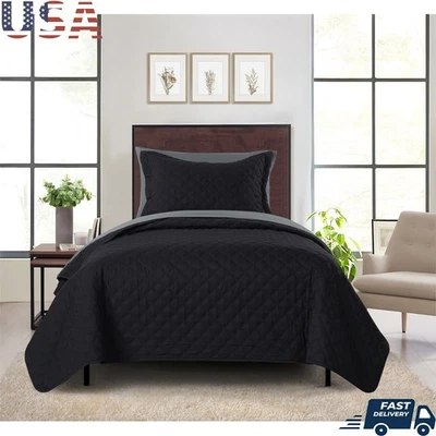 Juego de edredón reversible Twin-XL 5 piezas juego de cama microfibra sábanas suaves acogedoras nuevo Foto 1 de 4