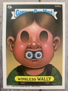 Garbage Pail Kids GPK OS12 Original 12th Series 12 Winkless Wally Card 500a - Picture 1 of 2