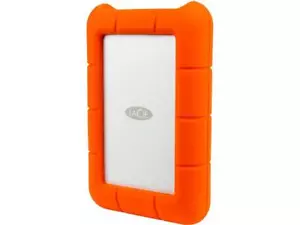 LaCie 4TB Rugged Mini External Hard Drive USB 3.0 Model LAC9000633 Orange - Picture 1 of 7