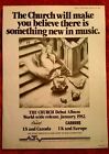 THE CHURCH The Church DEBUT ORIGINAL 1982 WORLD-WIDE PROMOTIONAL ADVERT POSTER