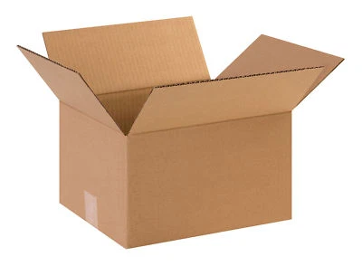 25 - 12x10x7 Cardboard Shipping Moving Storage Boxes FLAT Corrugated Cartons - Image 1 of 2