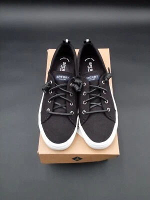 Zapatillas y zapatos deportivos para mujer Sperry Crest Vibe lino lavado talla 8,5 negros Foto 1 de 4