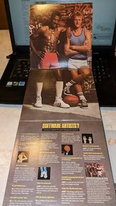 Julius Erving and Larry Bird juego individual de EA 1984 Commodore 64 probado - Imagen 1 de 3