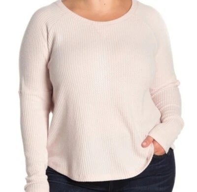 Sweet Romeo Blush Pink Cozy Thermal Pullover Top Size 2X - Image 1 of 4