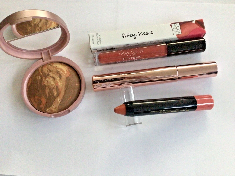 LAURA GELLER 4 PIECE Balance N Brighten Deep Foundation Set - Apricot Dream  ++ - Image 1 of 1