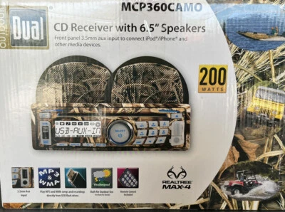 Dual Outdoor CD Receiver/6.5” Speakers  MCP360CAMO - Image 1 of 4