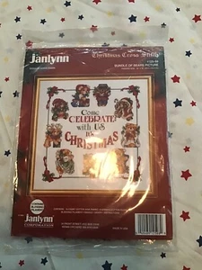 Janlynn Weihnachten Konvolut Bären Kreuzstich Set 125-98 Vintage De Stash - Bild 1 von 2