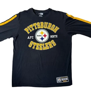 NFL Pittsburgh Steelers AFC North Herren L schwarz Crewneck Longsleeves T - Bild 1 von 10