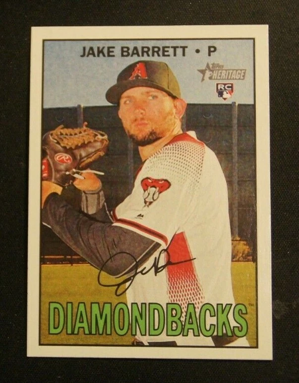 2016 Topps Heritage "HIGH NUMBER" Arizona D-Backs - JAKE BARRETT (RC) #636 - Image 1 of 1