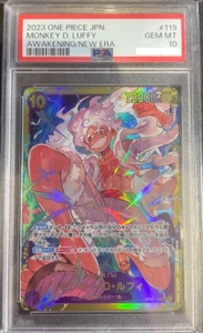One Piece PSA 10 Monkey D Luffy OP05-119 SEC Japanese Awakening Of The New Era - Picture 1 of 2