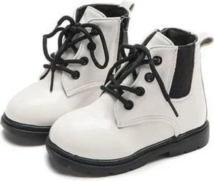 Komfyea Boys And Girls Casual Lace  SIZE  13 WHITE - Picture 1 of 1