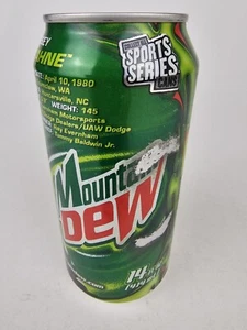 Kasey KAHNE Mountain Dew Can 14oz Sports Series Can, SEALED TAB, EMPTY, SCUFFED - Picture 1 of 7