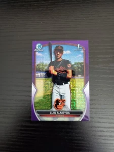 Luis Almeyda - 2023 Bowman Cromo 1er Bowman BCP-194 MOJO REFRACTOR MOJO MORADO /299 - Imagen 1 de 2