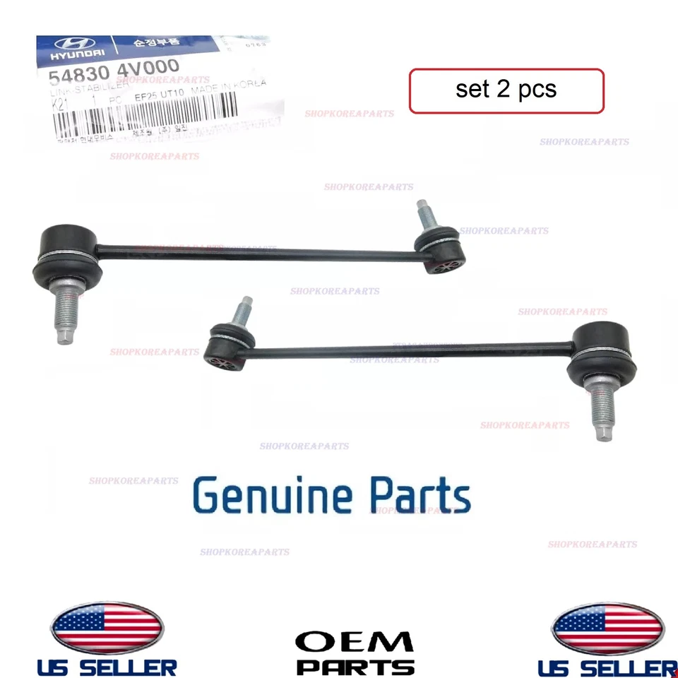 Eslabón estabilizador delantero genuino izquierdo y derecho 2014-2016 Elantra 2020-24 lugar 2 piezas Foto 1 de 1