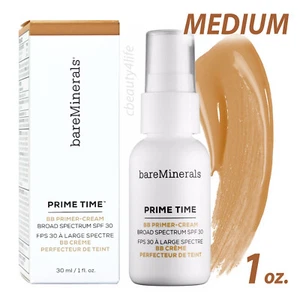 bareMinerals Prime Time BB Primer Cream SPF 30 MEDIUM - 30ml / 1 oz. - NEW! - Picture 1 of 5