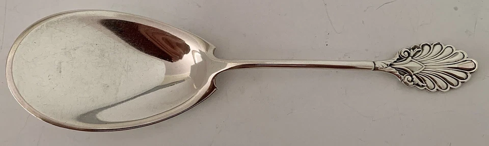 MONEDA GRIEGA GORHAM TEMPRANA O CUCHARA PARA SERVIR HELADO O PUDÍN ESTERLINA 9 1/4" Foto 1 de 4