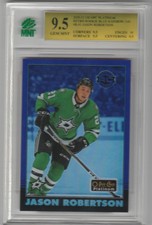 2020-21 O-Pee-Chee Platinum Retro Blue Rainbow Jason Robertson MNT 9.5 Gem Mint