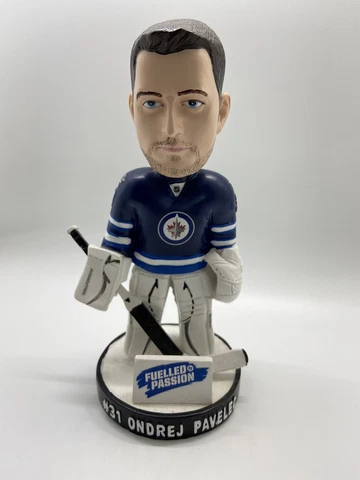 Loose Ondrej Pavelec No. 31 Winnipeg Jets NHL 7 Inch Bobblehead Ceramic Figure Cover