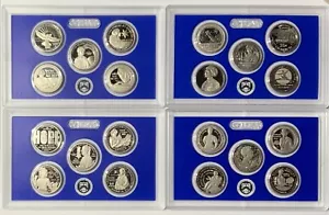 2022, 2023, 2024 & 2025 S American Women 20 Quarter CLAD Proof COMPLETE Set - Picture 1 of 6