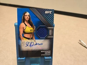 2020 topps ufc knockout relic card Mackenzie Dern Auto Blue /50 - Picture 1 of 2