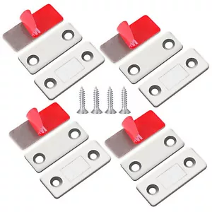 Cabinet Magnetic Catch Ultra Thin Strong Adhesive Door Closer Drawer Latch Lot - Picture 1 of 12