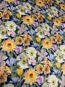Bufanda 100% Seda Satén Liberty Of London Melody Alpine Symphony Flores 65x220cm - Imagen 1 de 7