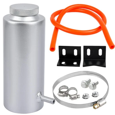 800ML Universal Radiator Coolant Catch Tank Kit Overflow Reservoir Aluminum - Image 1 of 4