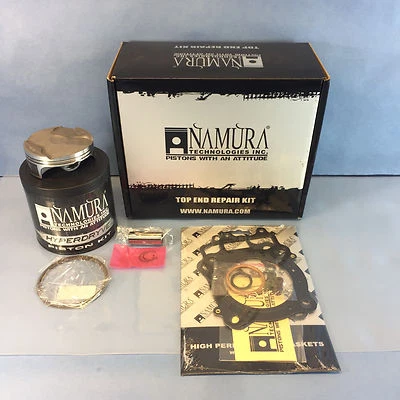 NUEVO KIT DE RECONSTRUCCIÓN NAMURA EXTREMO SUPERIOR HONDA CRF250R 2010-2013 DIÁMETRO STD 76,80mm PISTÓN Foto 1 de 4