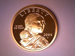 2004 S SAC $ 1 Proof Sacagawea Dollar Native American Dollar **IN STOCK** - Picture 1 of 2