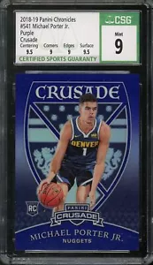 2018-19 Panini Chronicles #541 Michael Porter Jr. Viola /49 RC CSG 9 1004164003 - Foto 1 di 2