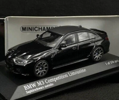 BMW M3 COMPETITION BERLINA 2020 NERO SAPHIR MINICHAMPS 410020202 1:43 G20 - Immagine 1 di 4