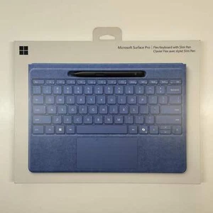 New Microsoft Surface Pro Flex Keyboard with Slim Pen Bright Sapphire 2082 - Afbeelding 1 van 3